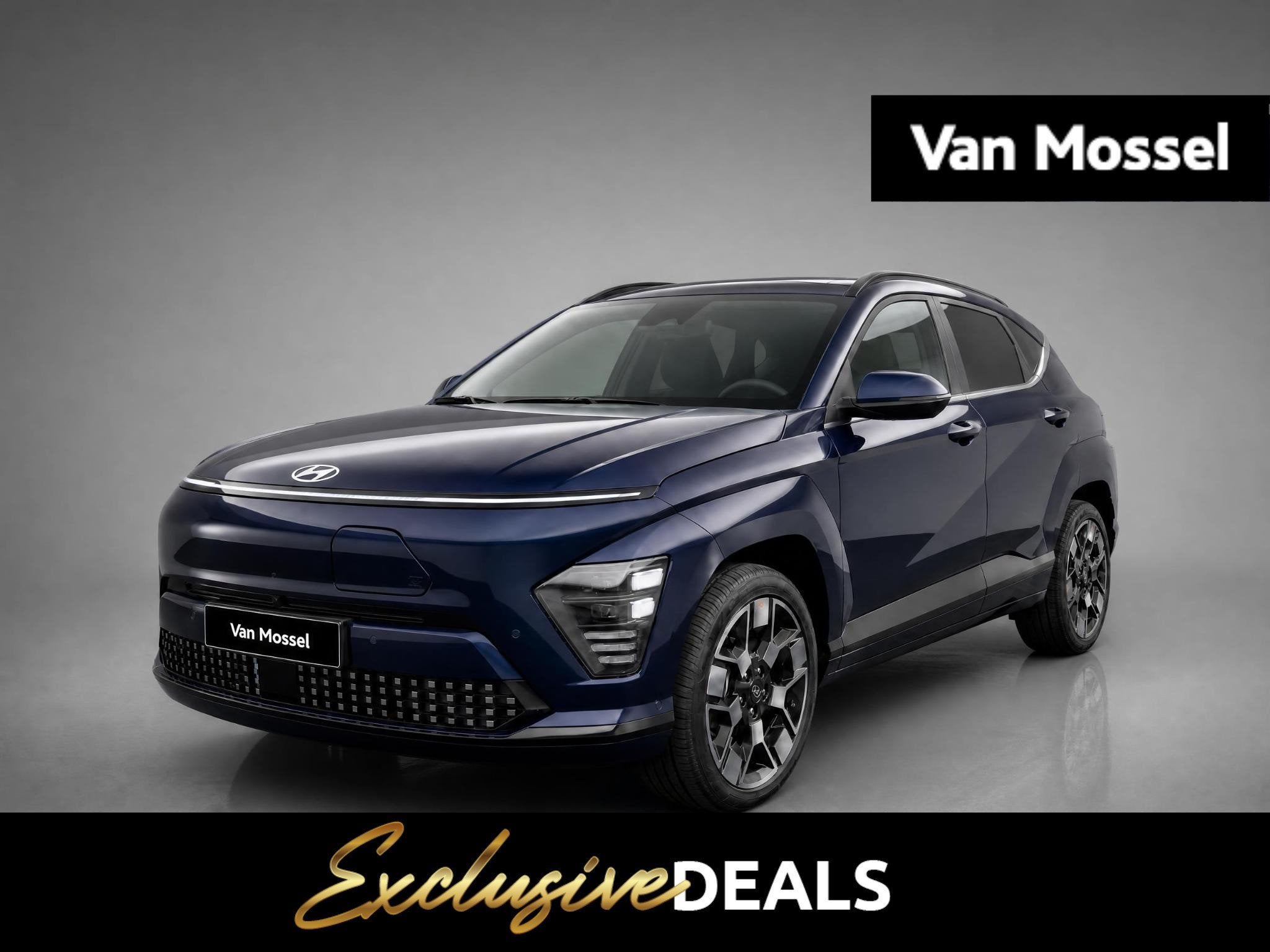 Hyundai Kona Electric Premium 64.8 kWh | Stoelverkoeling | 3, Auto's, Lichtsensor, Met garantie (alle), Blauw, Leder