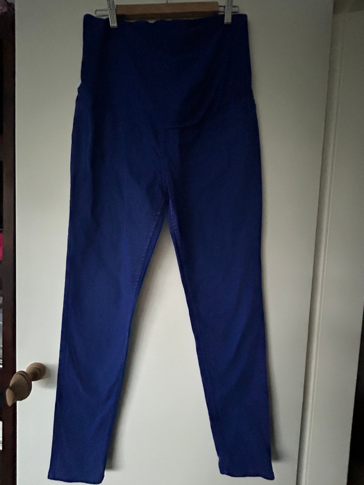 Broek, positie, maat 46, H&M, blauw, Kleding | Dames, Blauw, Maat 46/48 (XL) of groter, Ophalen of Verzenden, Gedragen
