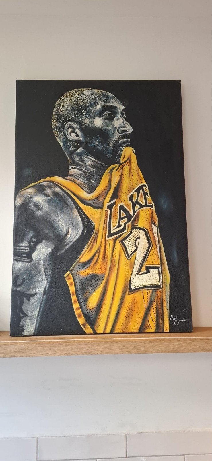 Kobe Bryant Schilderij - Lakers, Ophalen of Verzenden