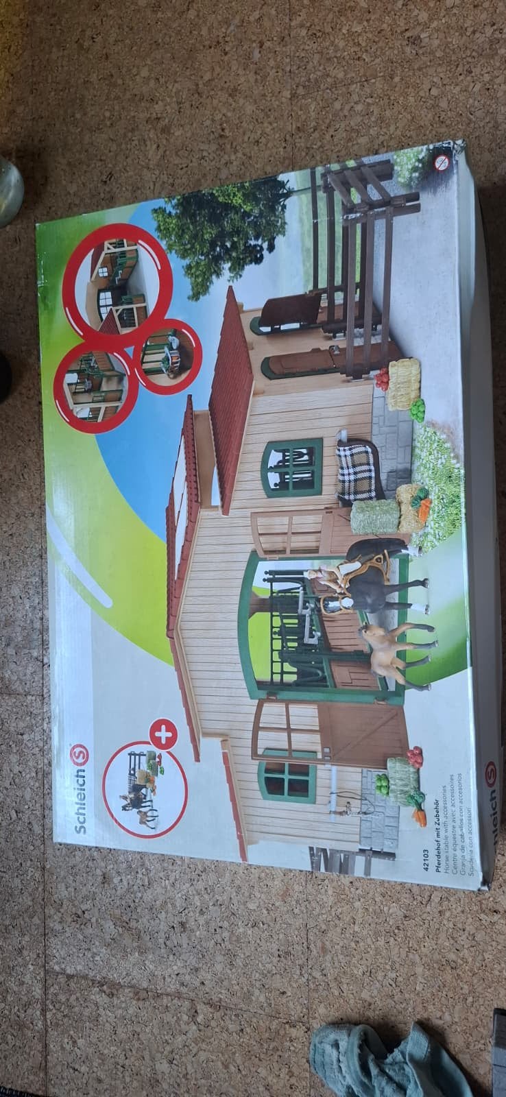 Schleich Horse Club Paardenstal - 42103 (met doos), Verzamelen, Speelgoed, Ophalen of Verzenden, Zo goed als nieuw