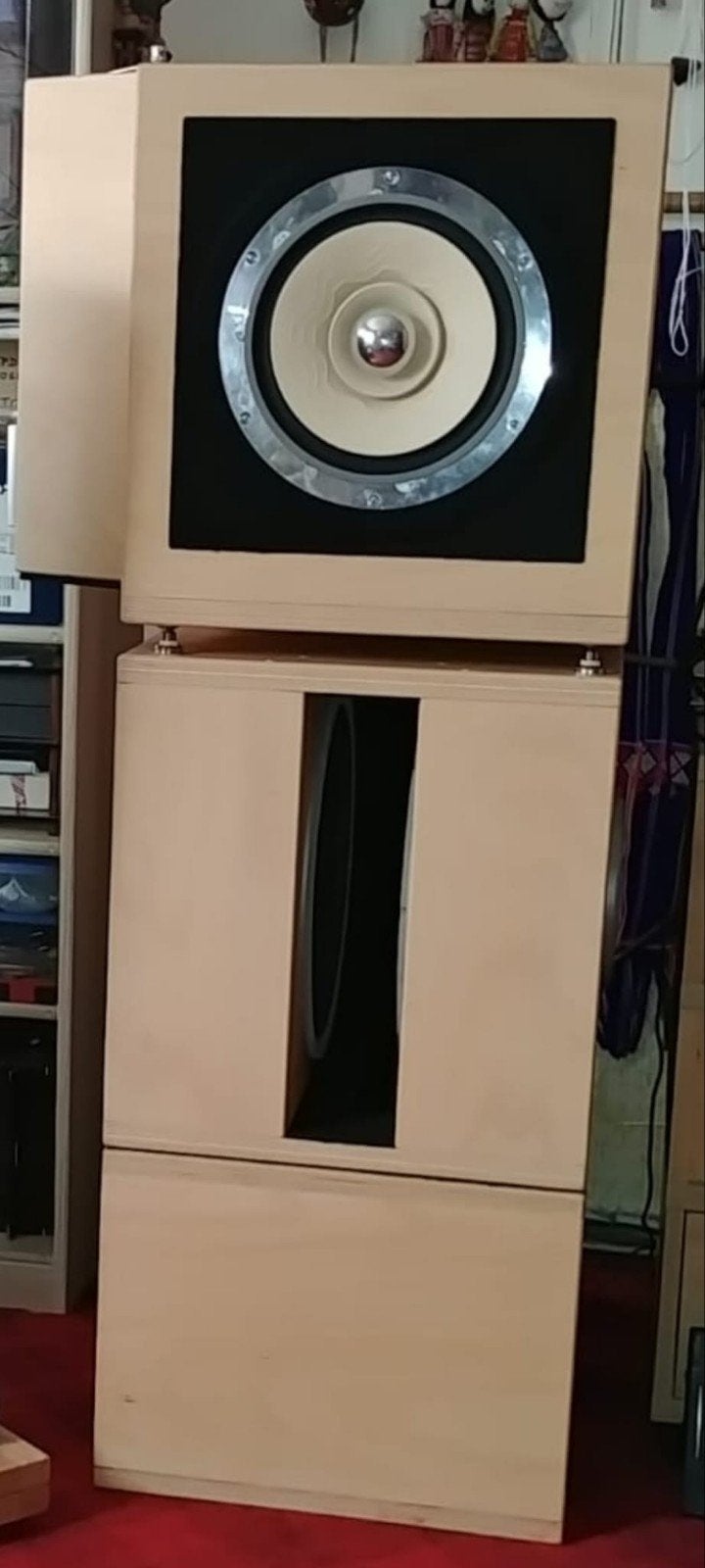 Ripol dubbel Lii W15 met open baffle Lii Platinum 10, Audio, Tv en Foto, Ophalen, Overige merken