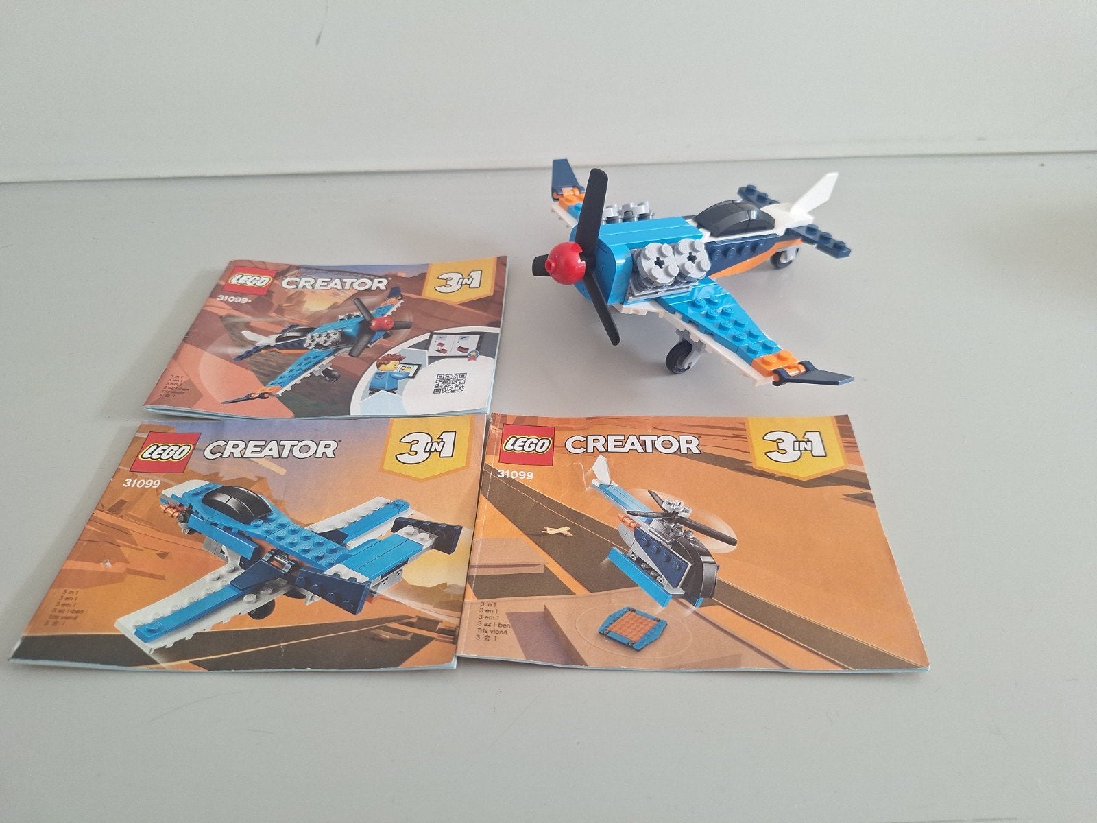 LEGO Creator 31099 Propellervliegtuig 3-in-1, Lego, Inclusief instructies, Ophalen of Verzenden, Zo goed als nieuw