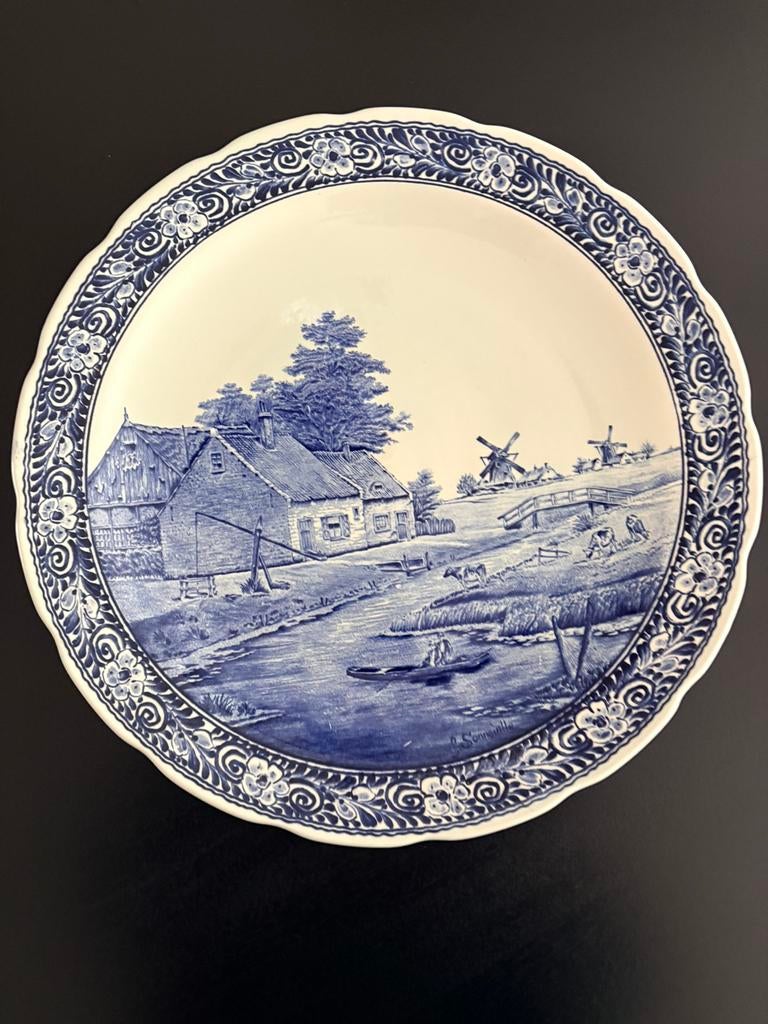Uniek Delfts blauw bord, Antiek en Kunst, Ophalen
