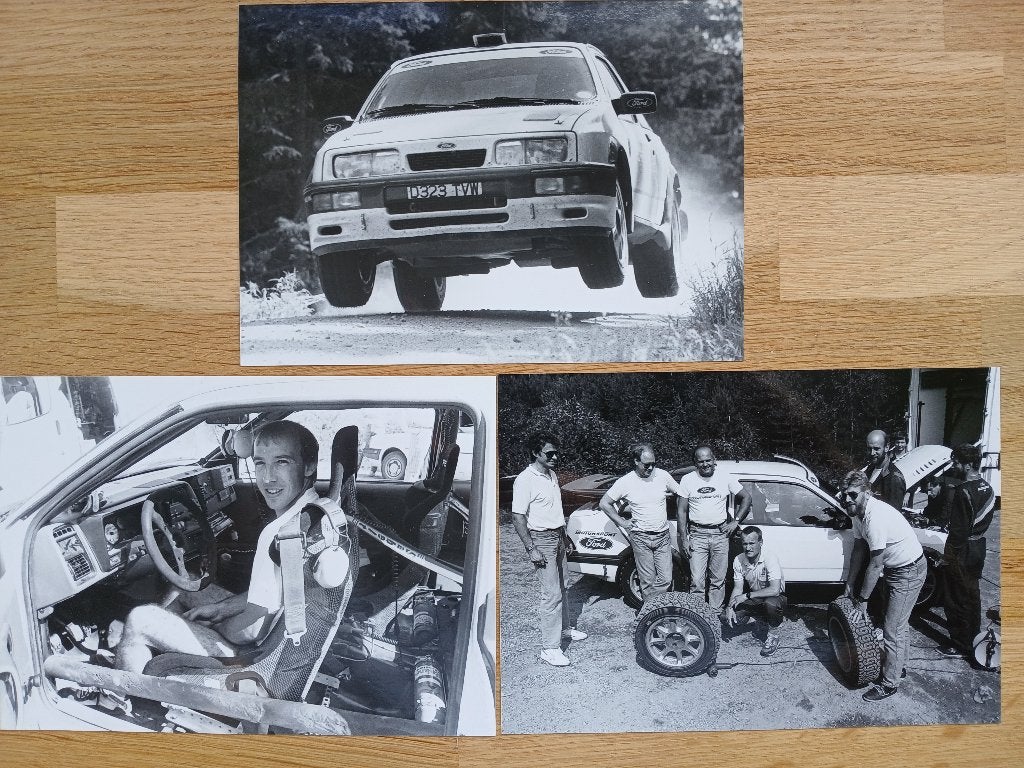 FORD RALLY TEAM MET SIERRA RS COSWORTH, Ophalen of Verzenden, Zo goed als nieuw, Ford