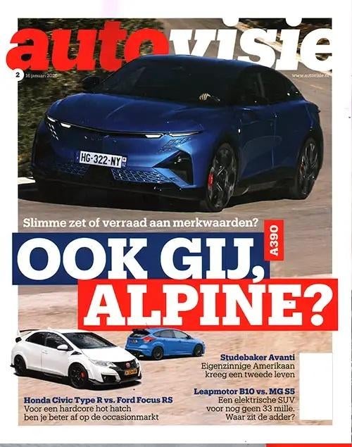 Autovisie 2 2026 : Honda Civic Type R - Ford Focus RS - MG, Ophalen of Verzenden, Gelezen, Algemeen