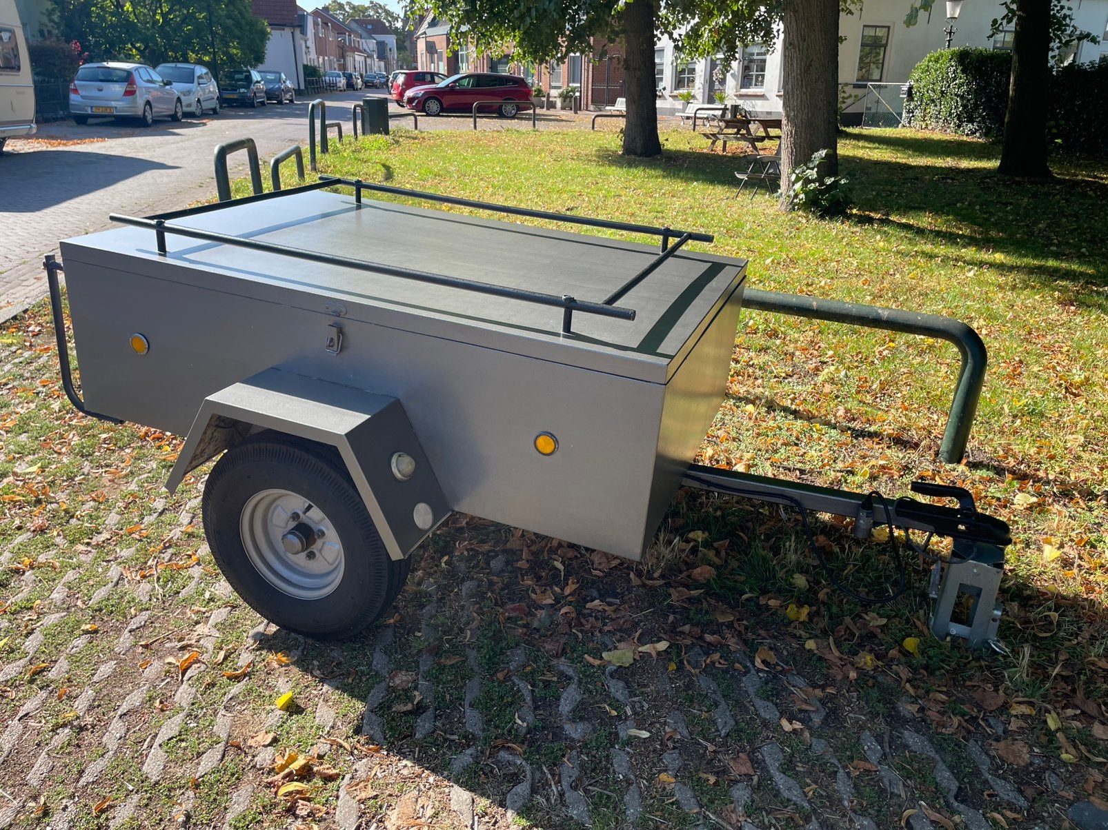 Nette bagagewagen met bagagerek, Ophalen, Gebruikt