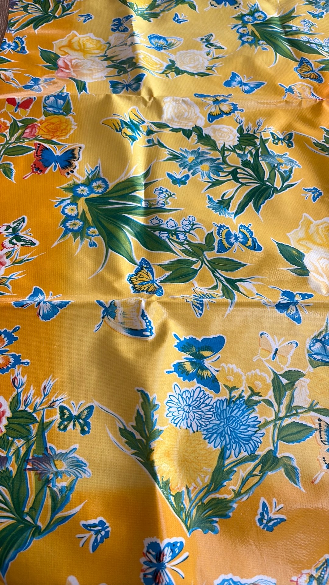 TAFELZEIL 120x90 vlinders, korenbloemen, Huis en Inrichting, Keuken | Textiel, Ophalen of Verzenden, Zo goed als nieuw