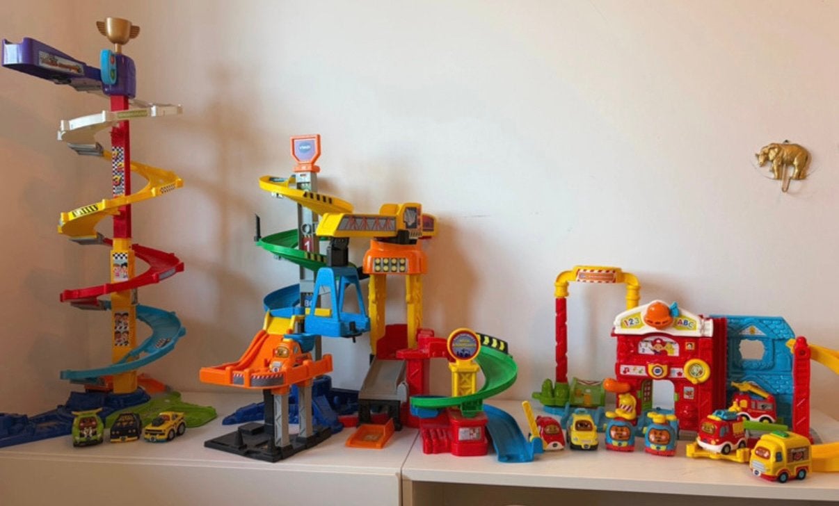 Toet Toet Auto – 5 complete banen + 10 autootjes! ️️, Kinderen en Baby's, Ophalen, Zo goed als nieuw