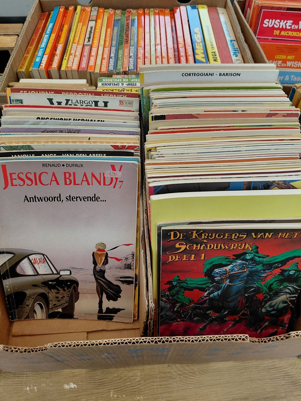 Partij ca 1200 stripboeken., Meerdere stripboeken, Ophalen, Gelezen