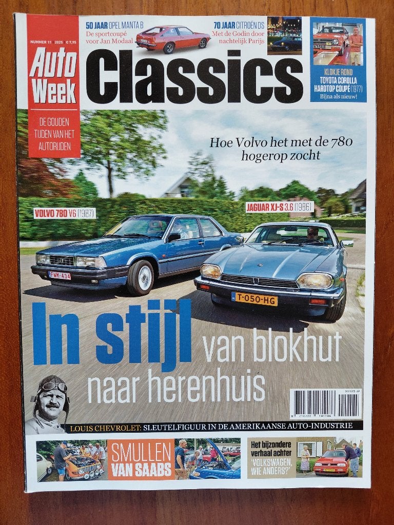 Autoweek Classics 11 2025 Volvo 780 V6, Jaguar XJ-S 3.6, Verzenden, Nieuw, Volvo