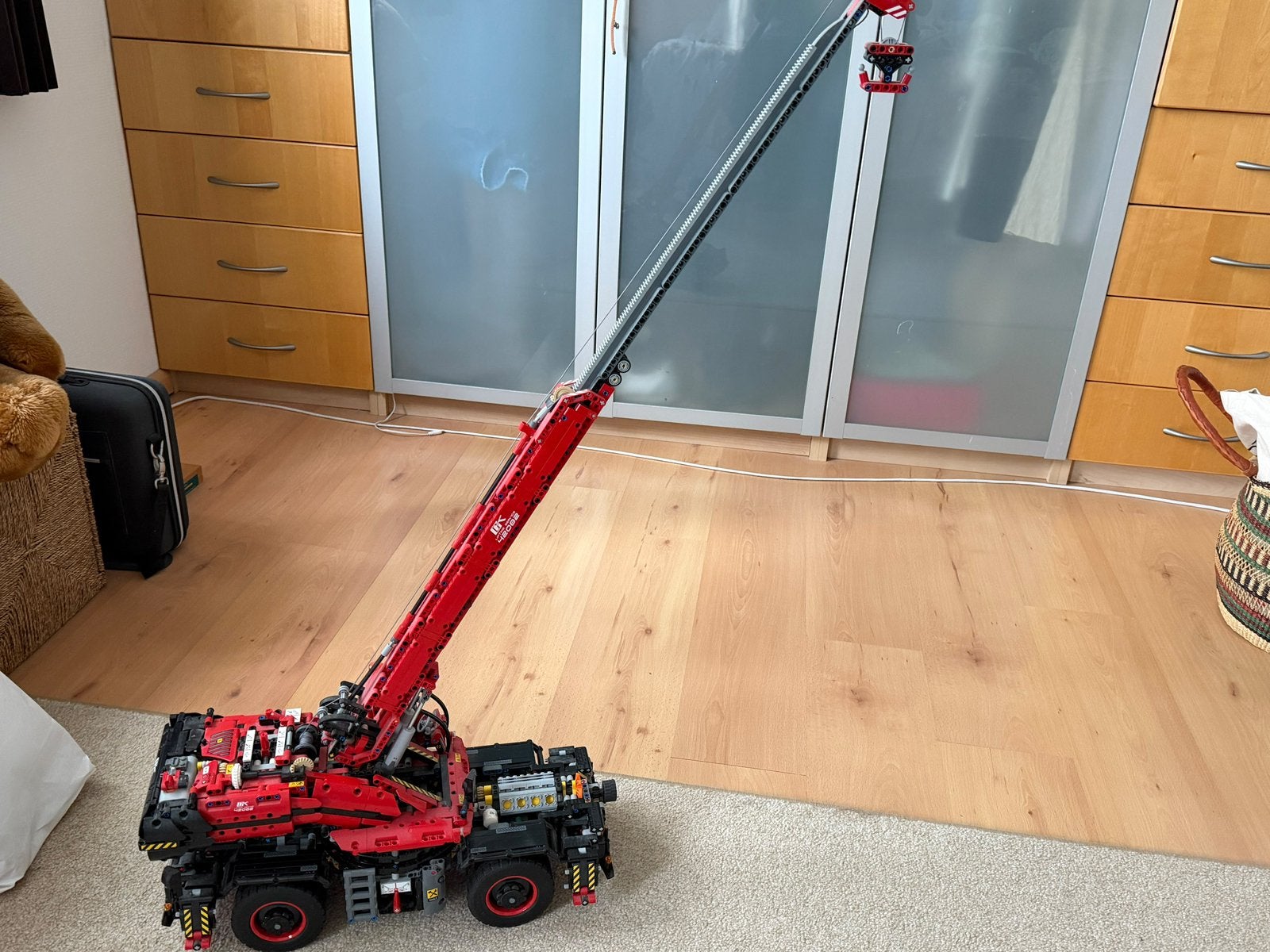 Lego kraan setnummer 42082, Ophalen, Zo goed als nieuw