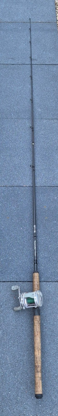 2 delige classic rozemeijer cast & jig met abu 6501c3 reel, Ophalen of Verzenden, Werphengel