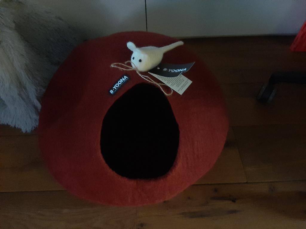 kattenhuis van 100% biologisch schapenwol, Dieren en Toebehoren, Ophalen of Verzenden, Nieuw, Wol