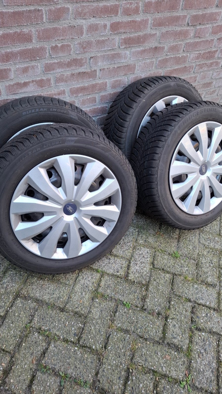 5x108 Ford Focus Mondeo winterbanden 16 inch Bridgestone, Auto-onderdelen, Ophalen, Gebruikt, 16 inch, Banden en Velgen