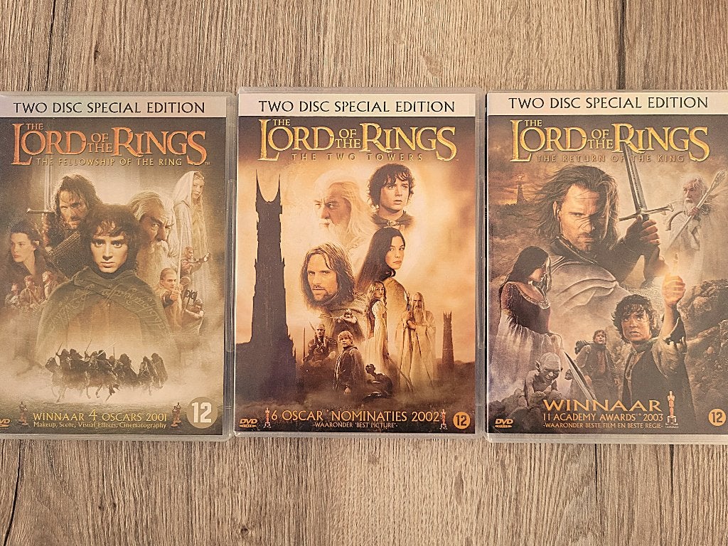 6 DVD's  Lord of The Rings Special Edition (zie  tekst), Verzamelen, Ophalen of Verzenden, Zo goed als nieuw, Overige typen