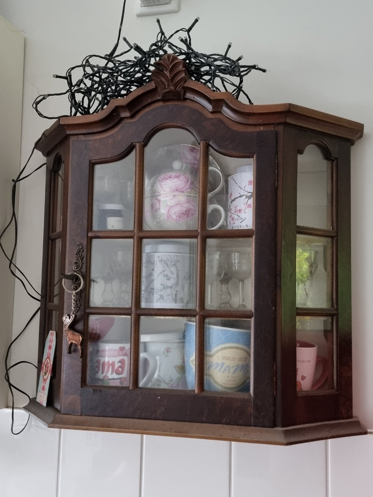 Vitrine eiken, Ophalen of Verzenden