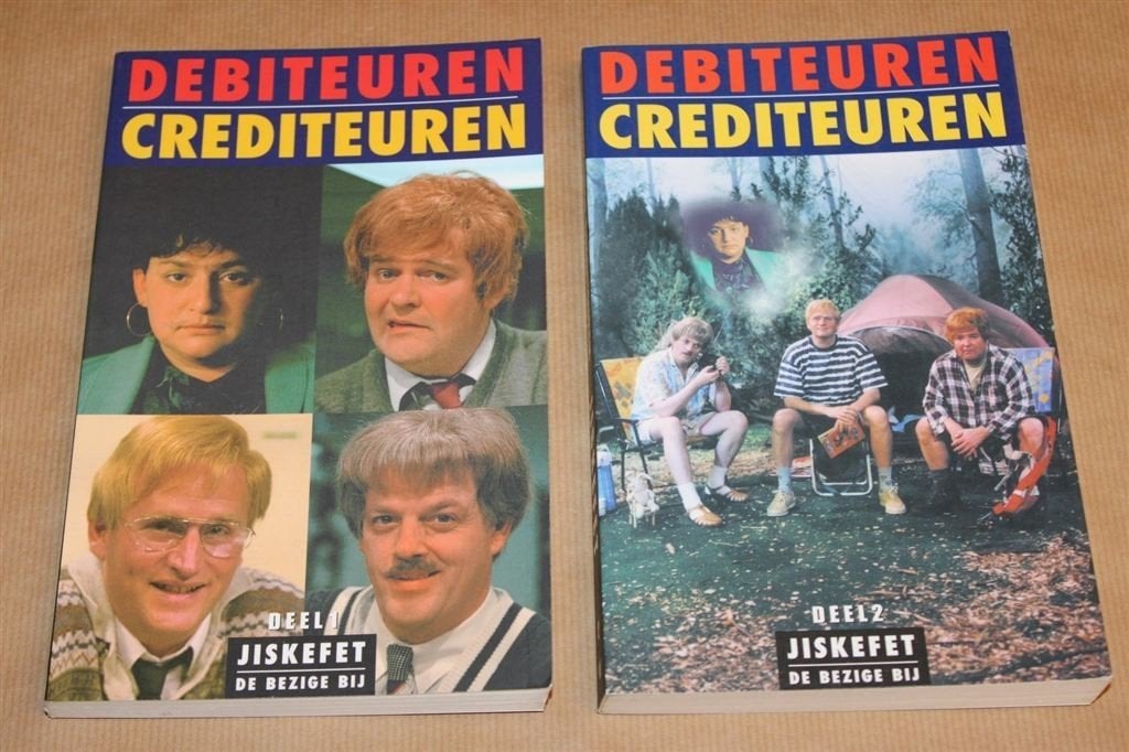 Debiteuren Crediteuren - Deel 1 en 2 - Jiskefet, Boeken, Ophalen of Verzenden, Zo goed als nieuw, Verhalen