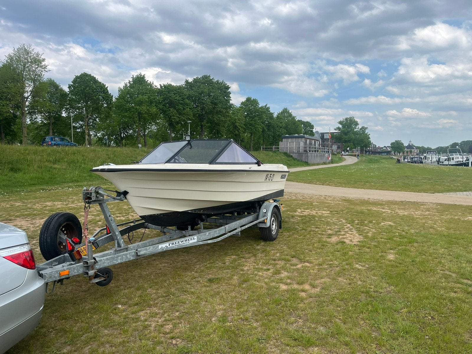 Draco 1700 L inclusief freewheel trailer, Ophalen, Overige merken, Gebruikt, Binnenboordmotor