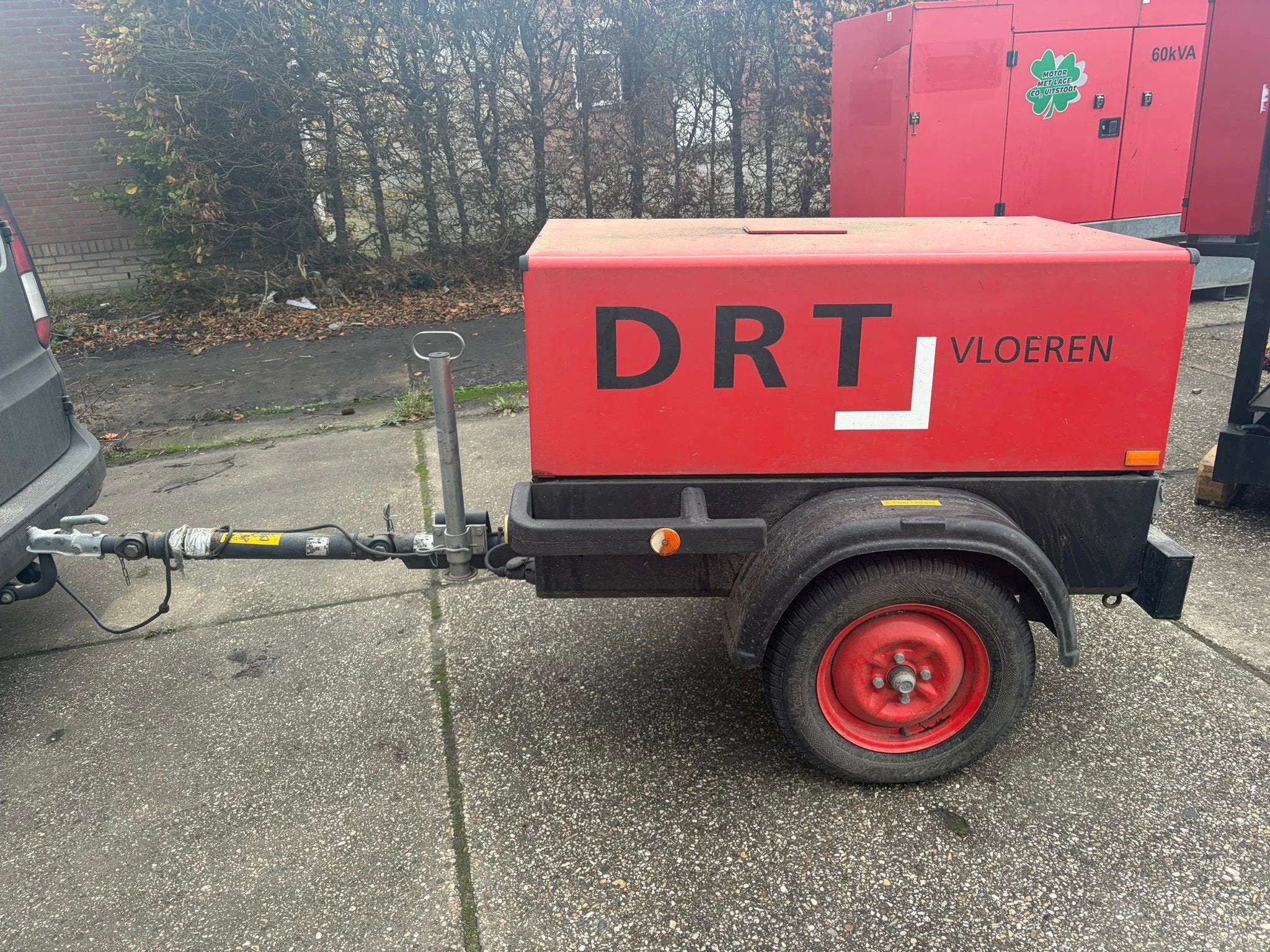 Atlas-Copco XA536YD Yanmar 7 bar compressor aanhanger, Zakelijke goederen, Machines en Bouw | Pompen en Compressoren