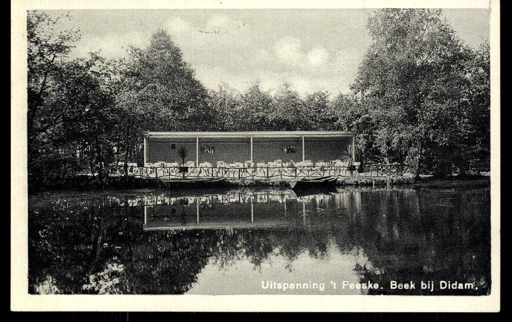 Beek bij Didam (Gld.), Uitspanning 't Peeske, gelopen 1939, Verzenden, 1920 tot 1940, Gelopen, Gelderland