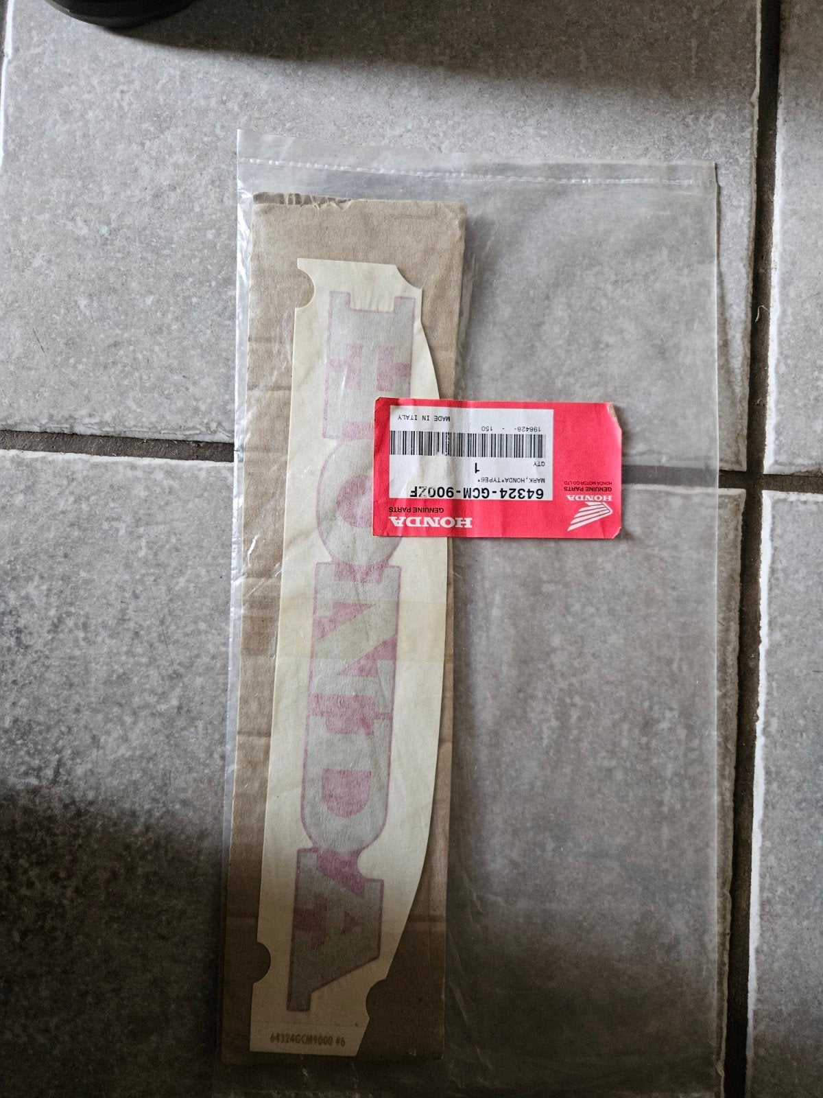 Honda nsr 50 sticker nos 83742-GE2-220ZA, Ophalen of Verzenden, Nieuw, Kap, Overige merken