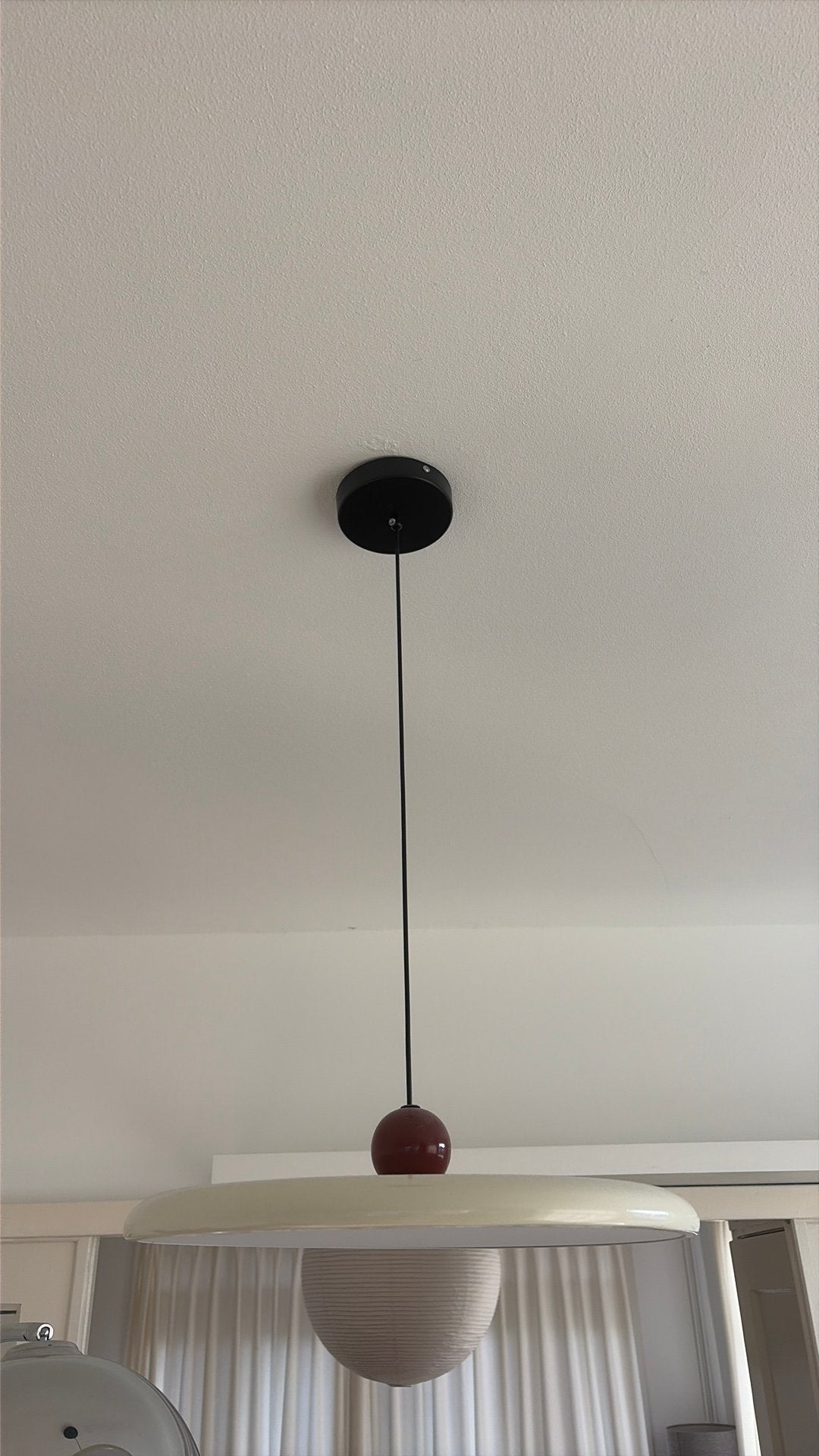 Led lamp met een rode bol, Ophalen, Zo goed als nieuw