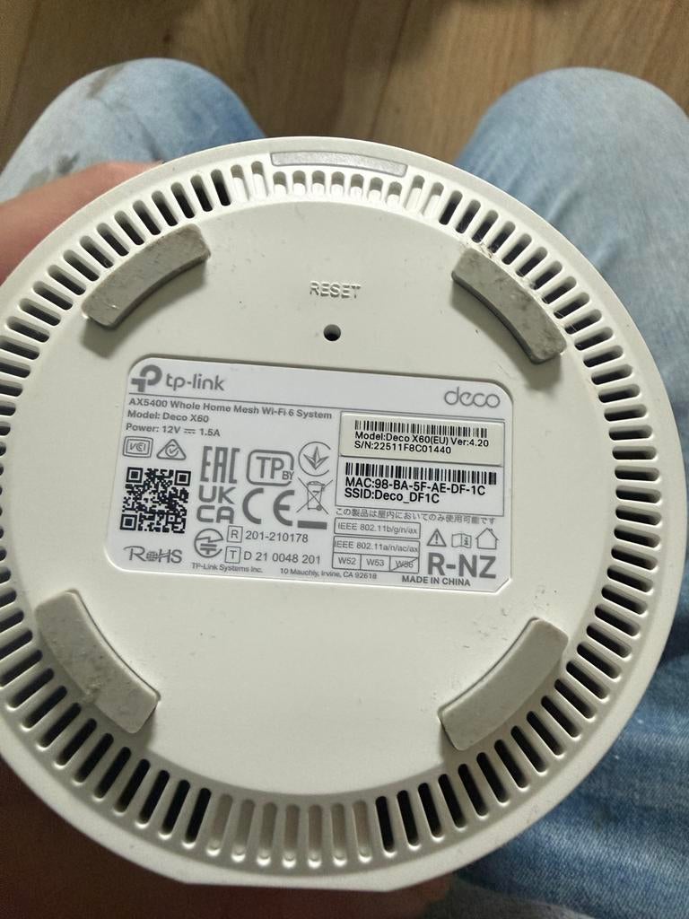 TP Link Deco X60 (AX5400), Ophalen of Verzenden, Zo goed als nieuw
