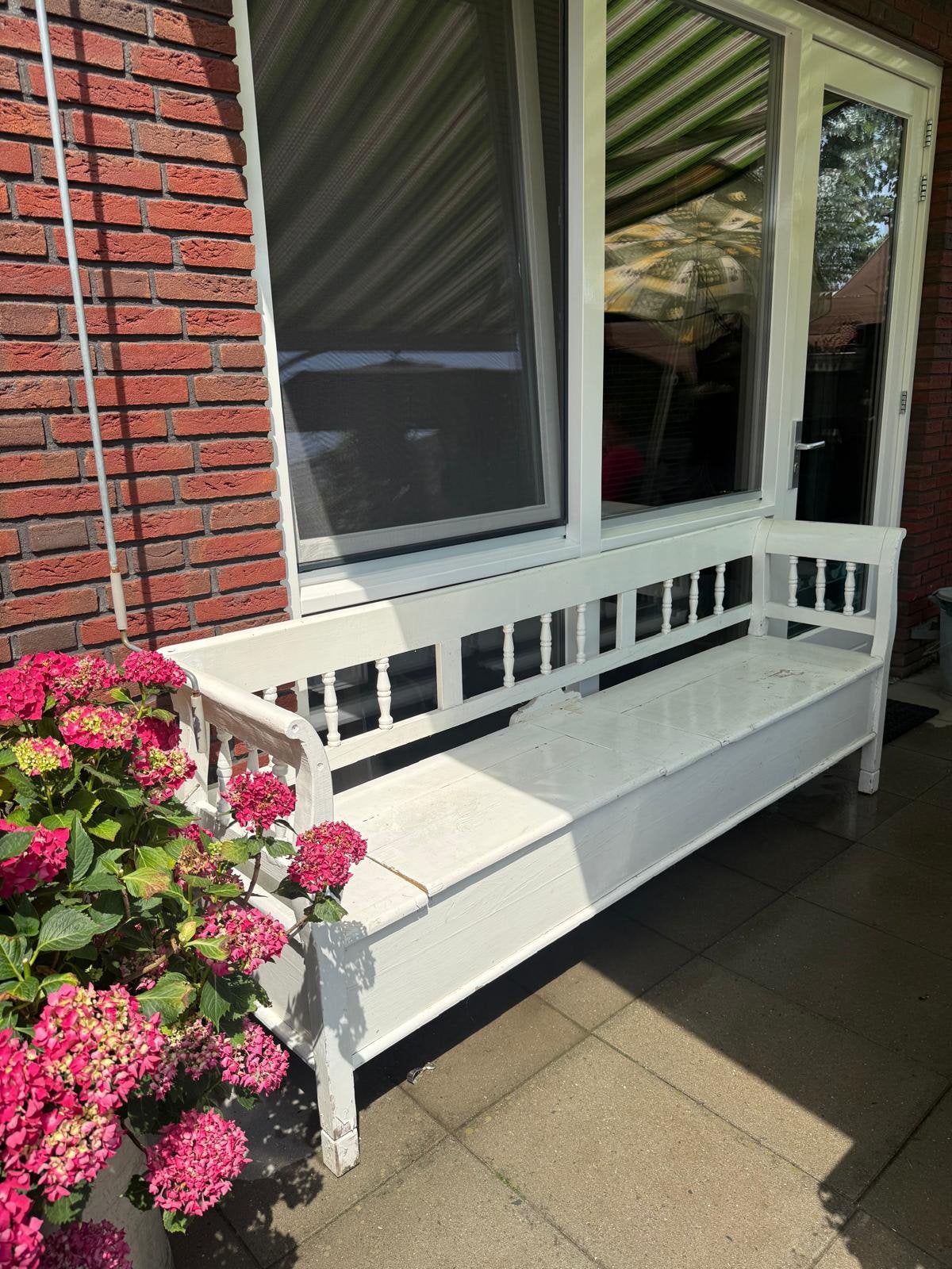 Klep bank, Tuin en Terras, Ophalen, Hout