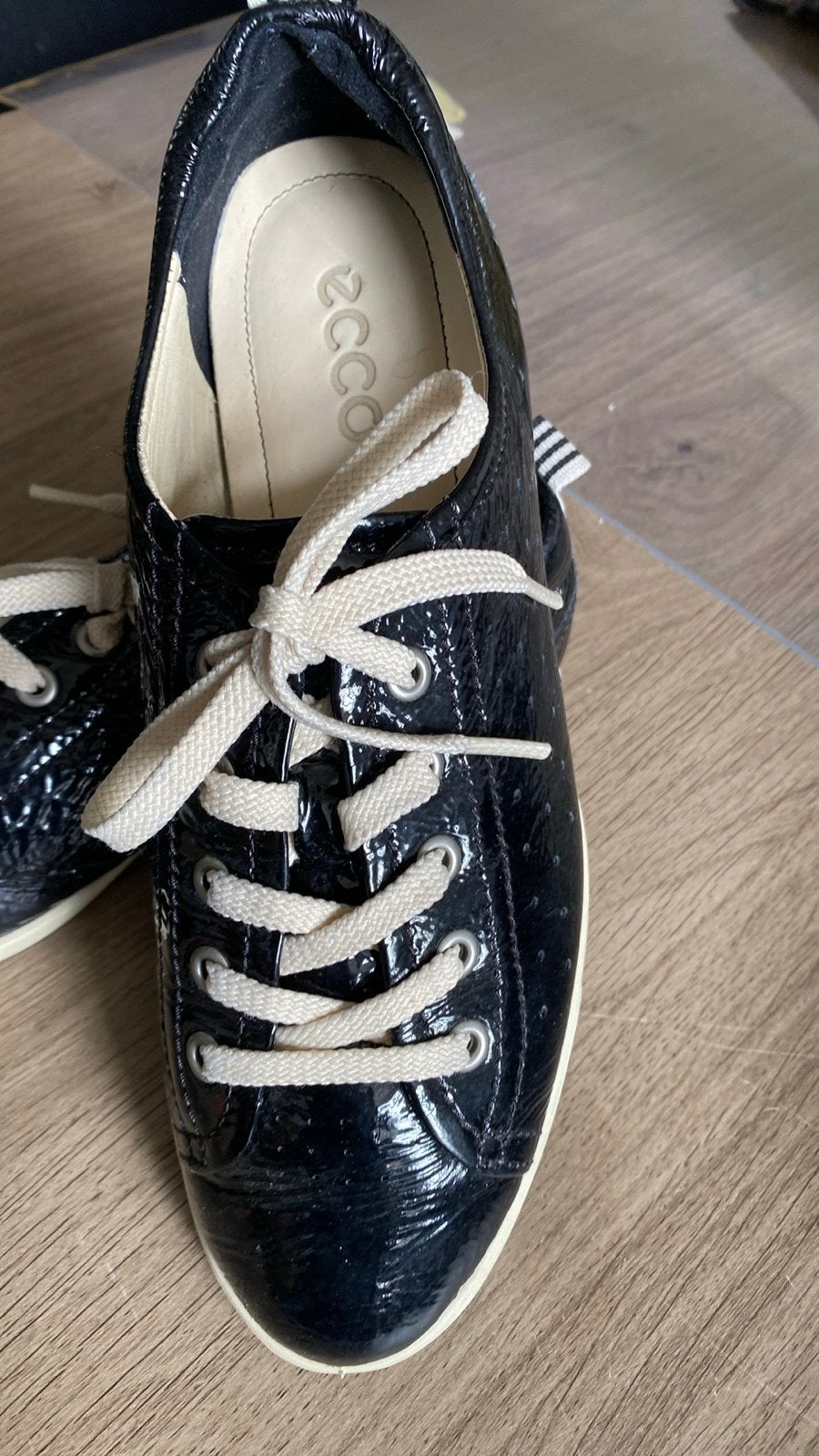 Zwarte Ecco sneakers, maat 39, Kleding | Dames, Schoenen, Ophalen of Verzenden, Zo goed als nieuw, Zwart, Sneakers of Gympen