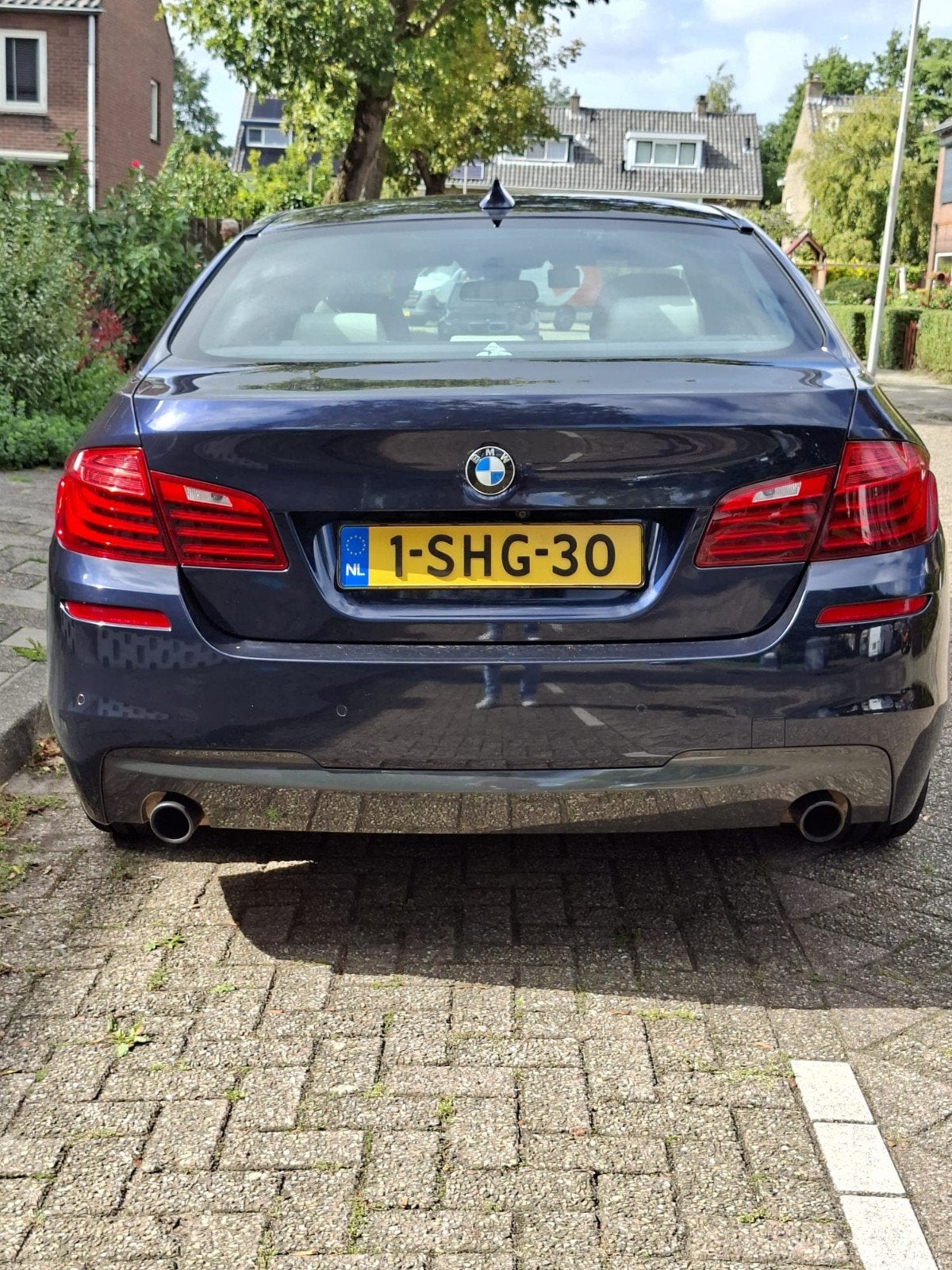 BMW 5-Serie 535i 306pk Aut 2013 Blauw MOET NU WEG, Achterwielaandrijving, 2000 kg, Blauw, Particulier