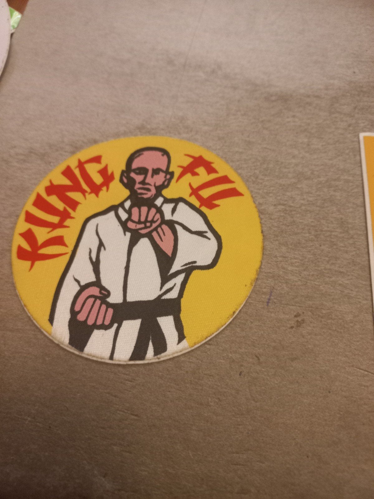 Vintage Kung Fu sticker -, Ophalen of Verzenden