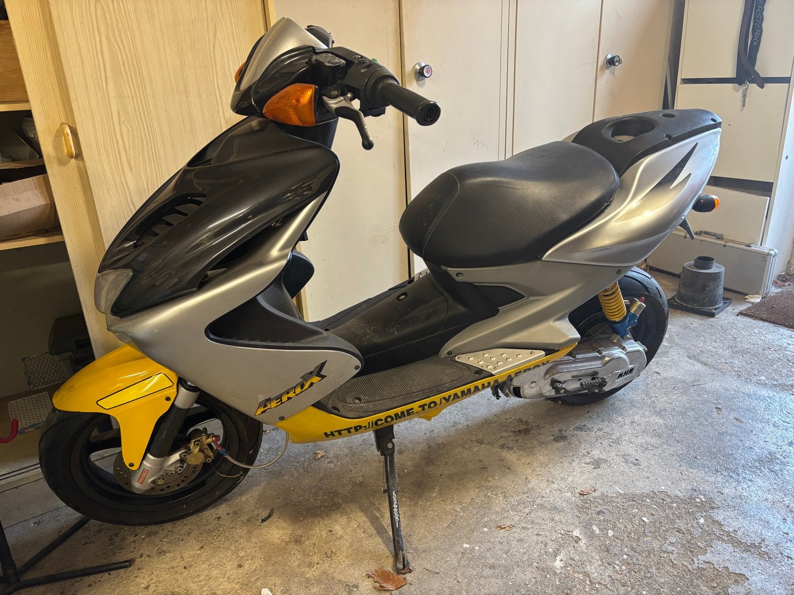 Yamaha Aerox (eerste model) met originele terugloop uitlaat, Ophalen, Gebruikt, Tweetakt, Aerox