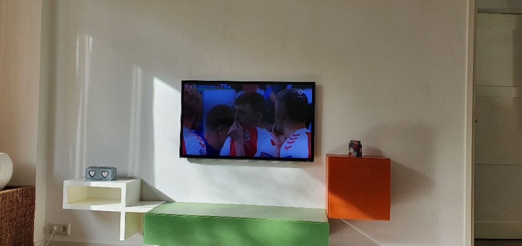 tv meubel retro design, Ophalen, Gebruikt, 150 tot 200 cm, Minder dan 100 cm