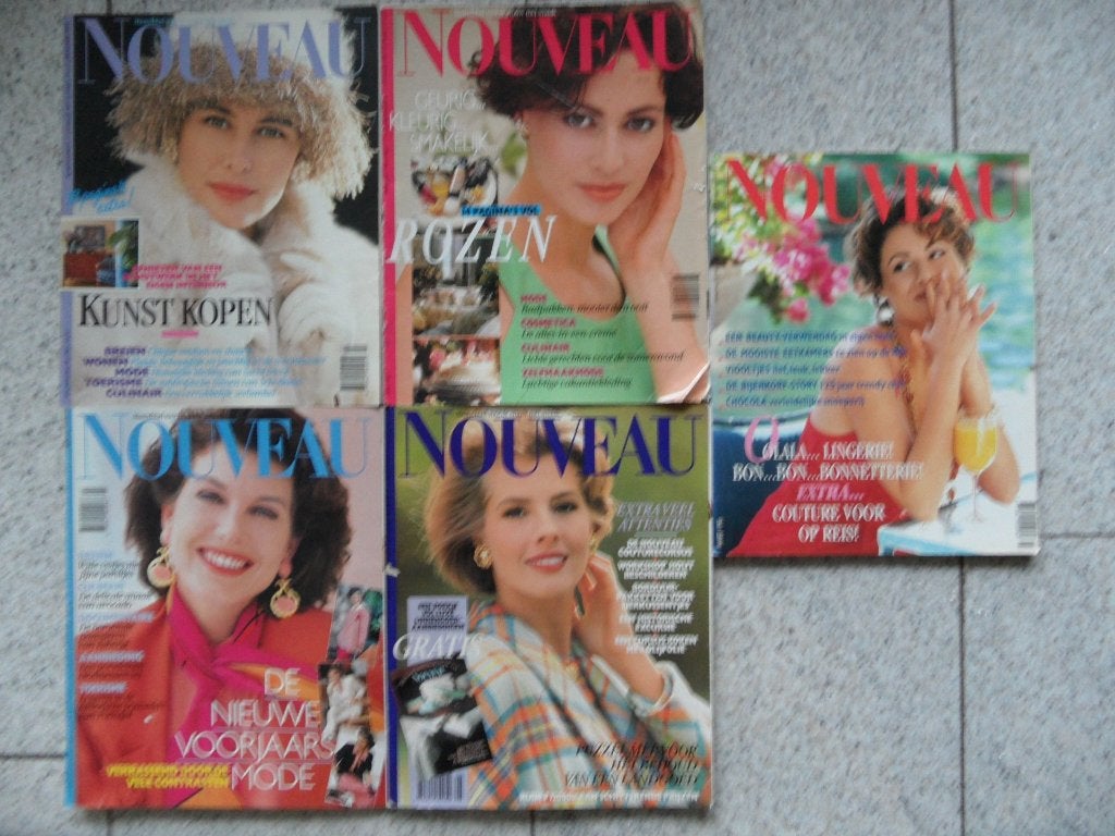 tijdschriften Nouveau met werkboekje - jaren 90, Verzamelen, Kleding en Patronen, Ophalen of Verzenden, Nieuw, Overige typen