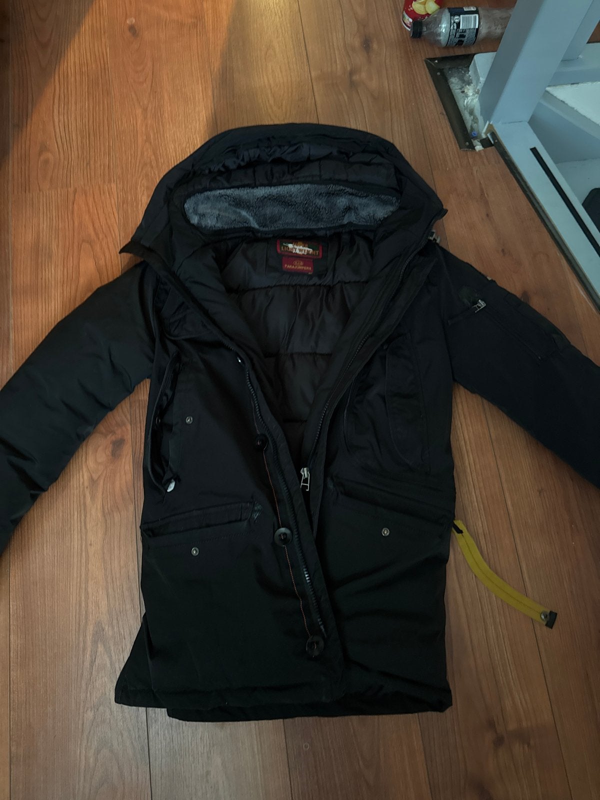 Parajumpers Lightweight Jas Zwart - Maat S, Ophalen of Verzenden, Gedragen, Maat 48/50 (M), Zwart