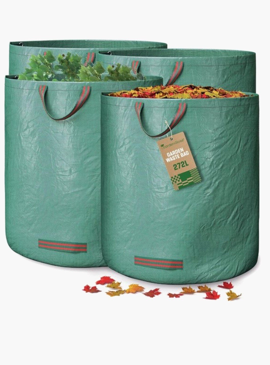 4 Nieuwe Herbruikbare Tuinzakken 272L - Tuinafvalzakken, ....., ....., ....., Nieuw
