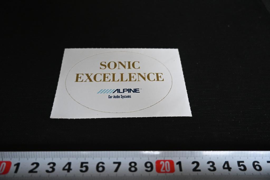 sticker SONIC EXCELLENCE  ALPINE  Car Audio Systems, Ophalen, Zo goed als nieuw