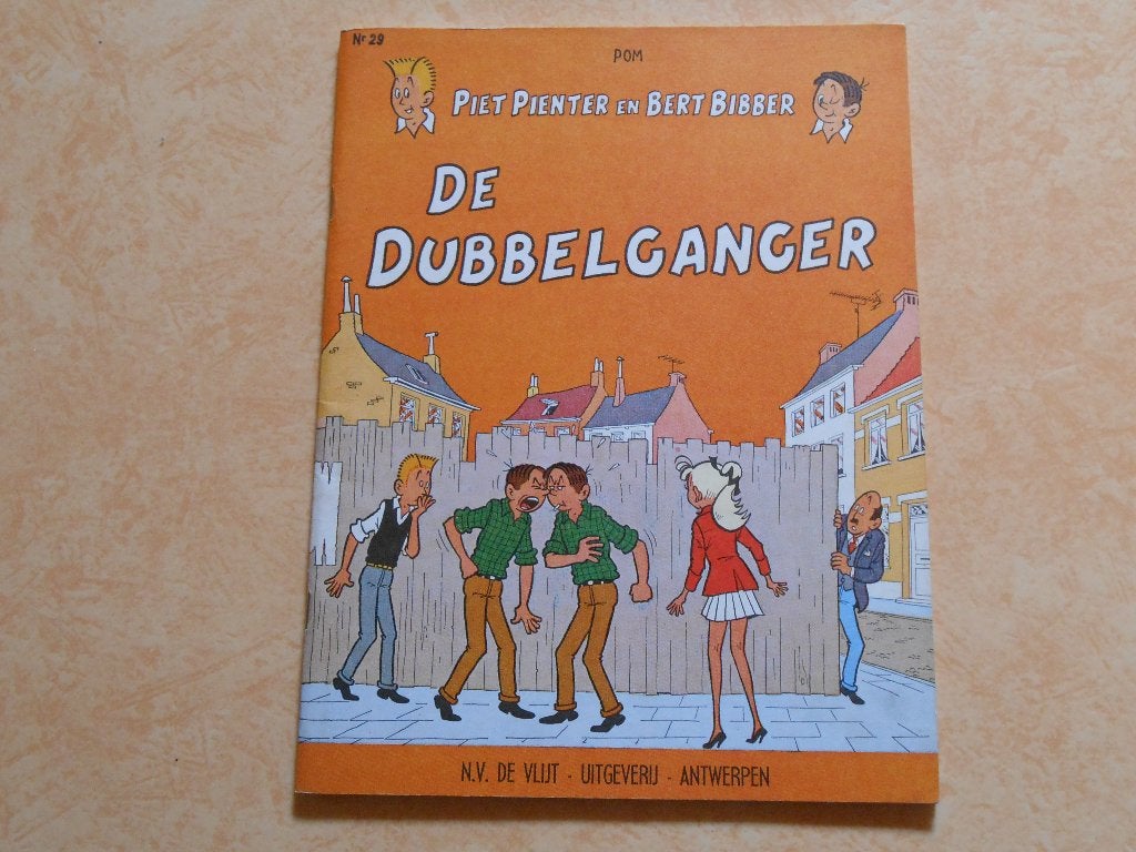 Piet Pienter en Bert Bibber 29 De dubbelganger 1973 1 ste, Boeken, Stripboeken, Eén stripboek, Ophalen of Verzenden, Zo goed als nieuw
