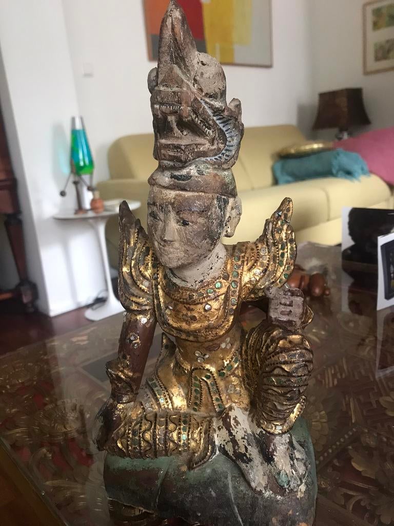 Tempelwachter Thailand 19 eeuw, Antiek en Kunst, Ophalen of Verzenden
