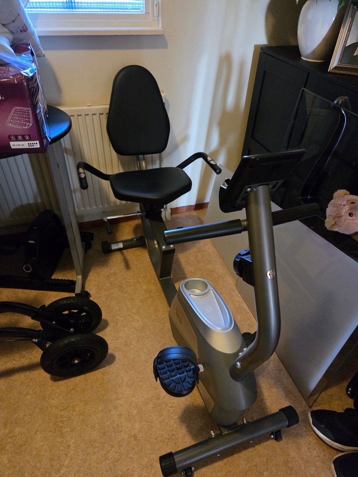 HomCom Recumbent Bike A90-232 - Hometrainer, Ophalen, Gebruikt, Buik, Overige typen