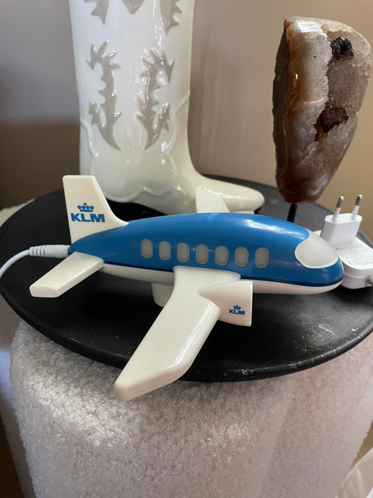 KLM Nachtlampje Vliegtuig 2016 - Werkend, Gebruikt, Meerkleurig, Kunststof, Ophalen of Verzenden
