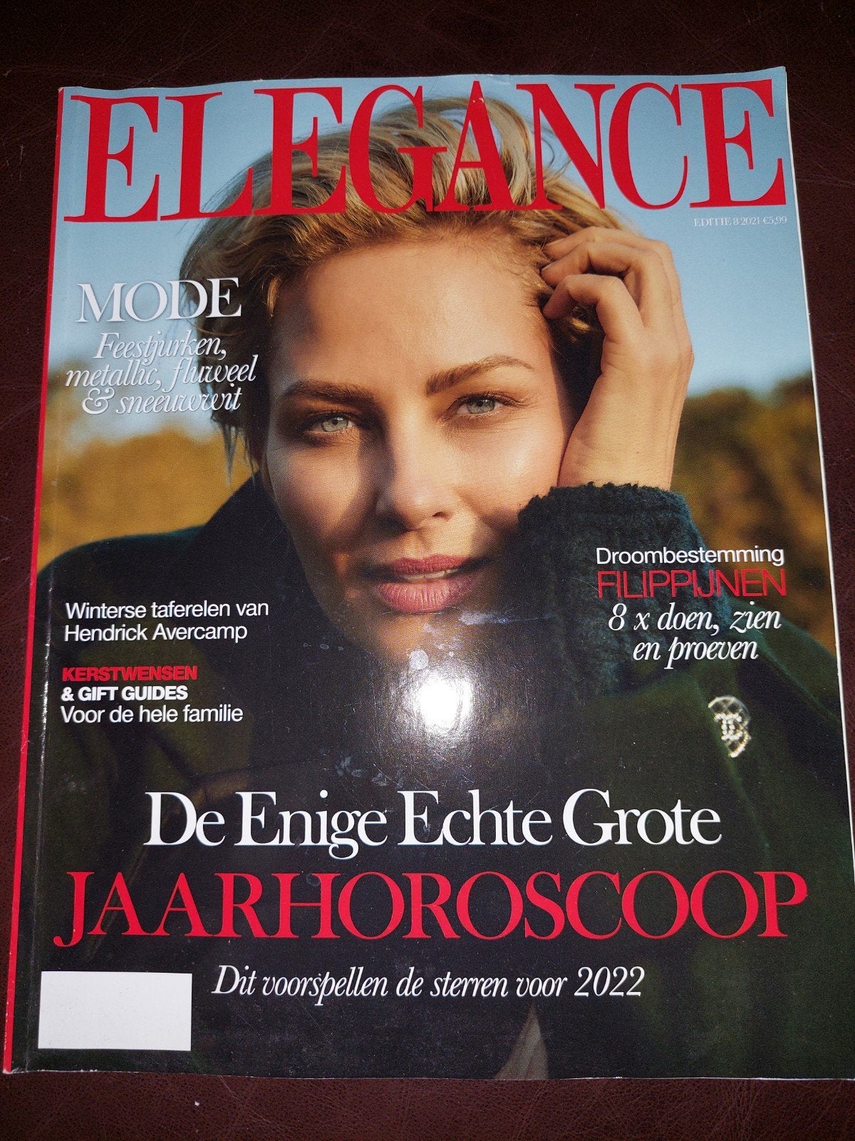 Elegance Magazine Editie 8 2021 - Jaarhoroscoop 2022, Boeken, Tijdschriften en Kranten, Ophalen of Verzenden, Zo goed als nieuw