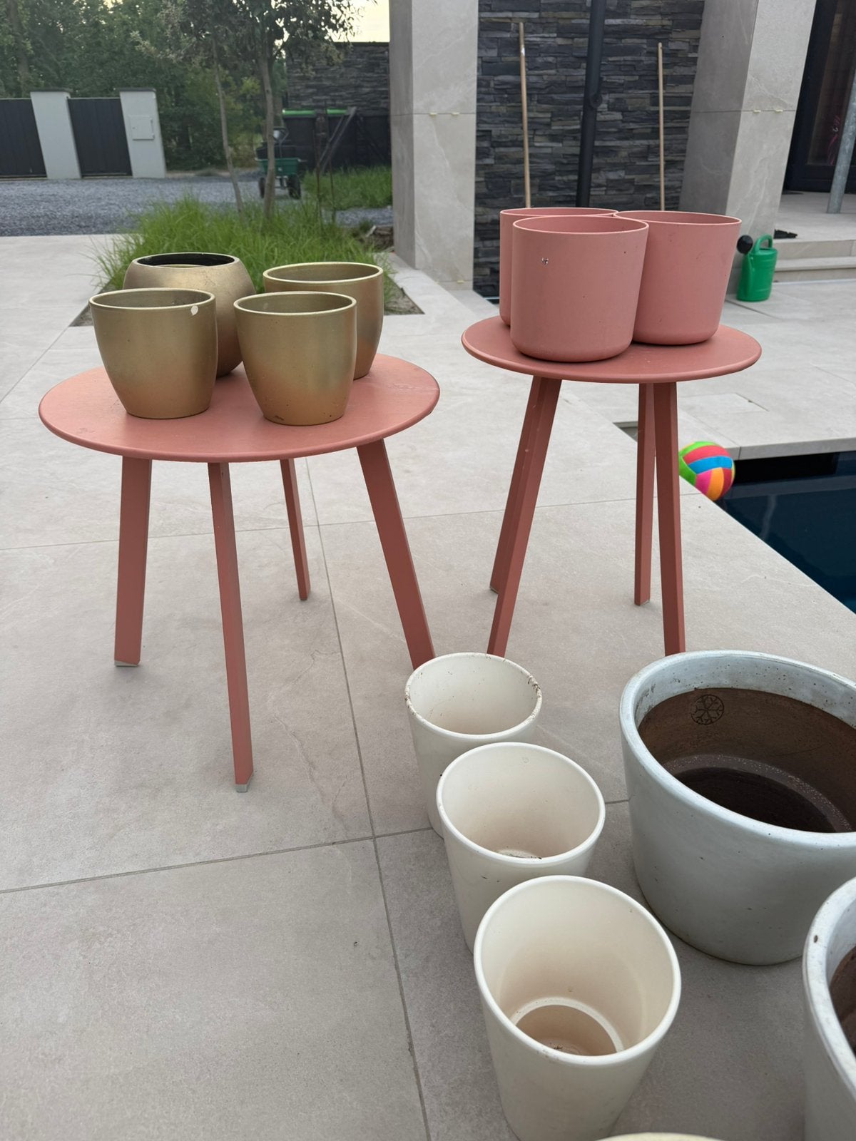 Bloempotten, Tuin en Terras, Ophalen, Rond, Aardewerk, Minder dan 40 cm