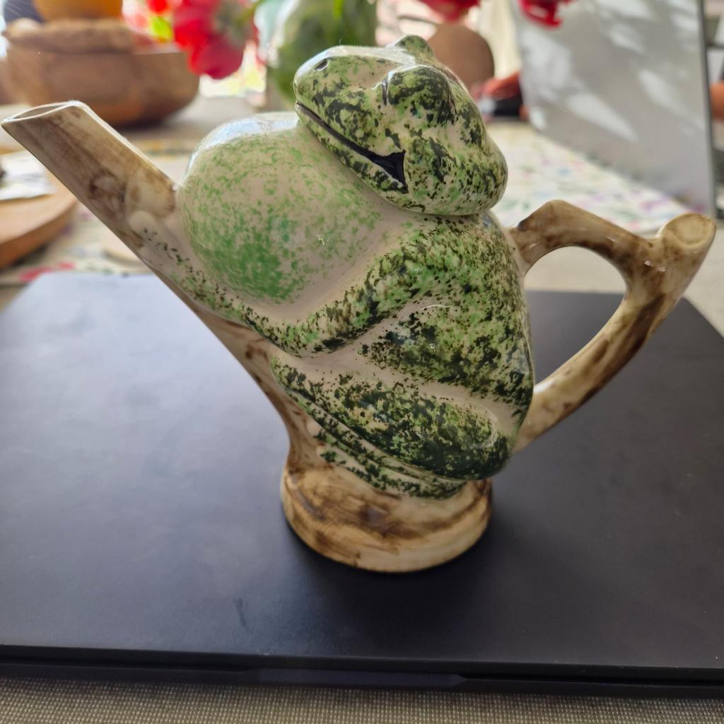 Vintage Kikker Theepot - Charmante Keramische Theepot, Antiek en Kunst, Ophalen of Verzenden