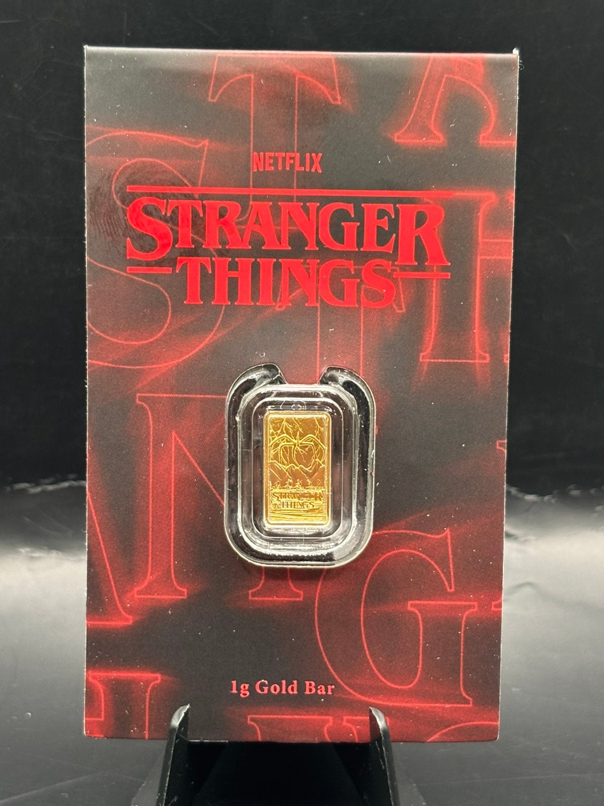 1 gram stranger things .9999 goud baar Bar Perth Mint, Ophalen of Verzenden, Goud