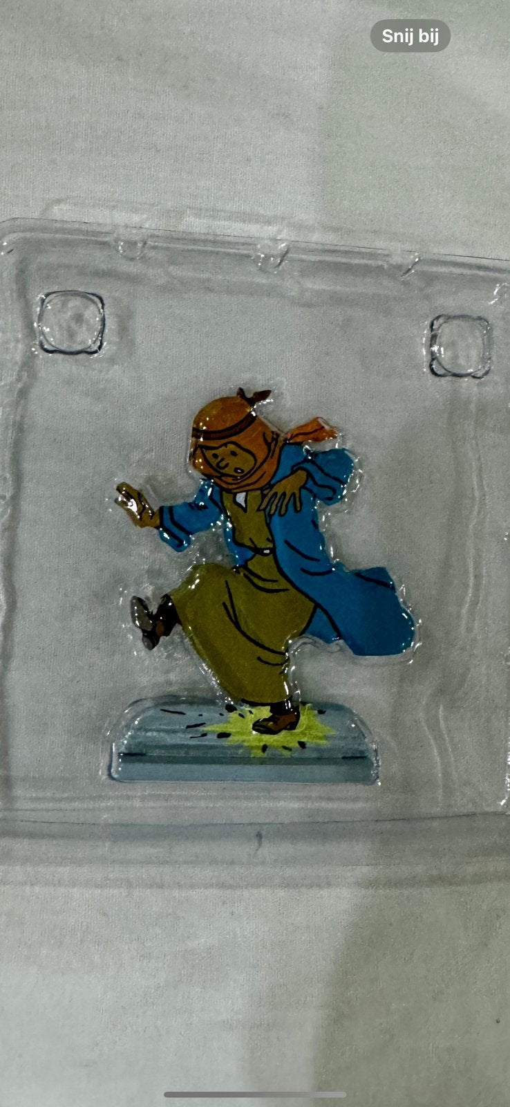 Kuifje figuurtje. Tin nieuw in de blister, Ophalen of Verzenden, Kuifje, Zo goed als nieuw, Beeldje of Figuurtje