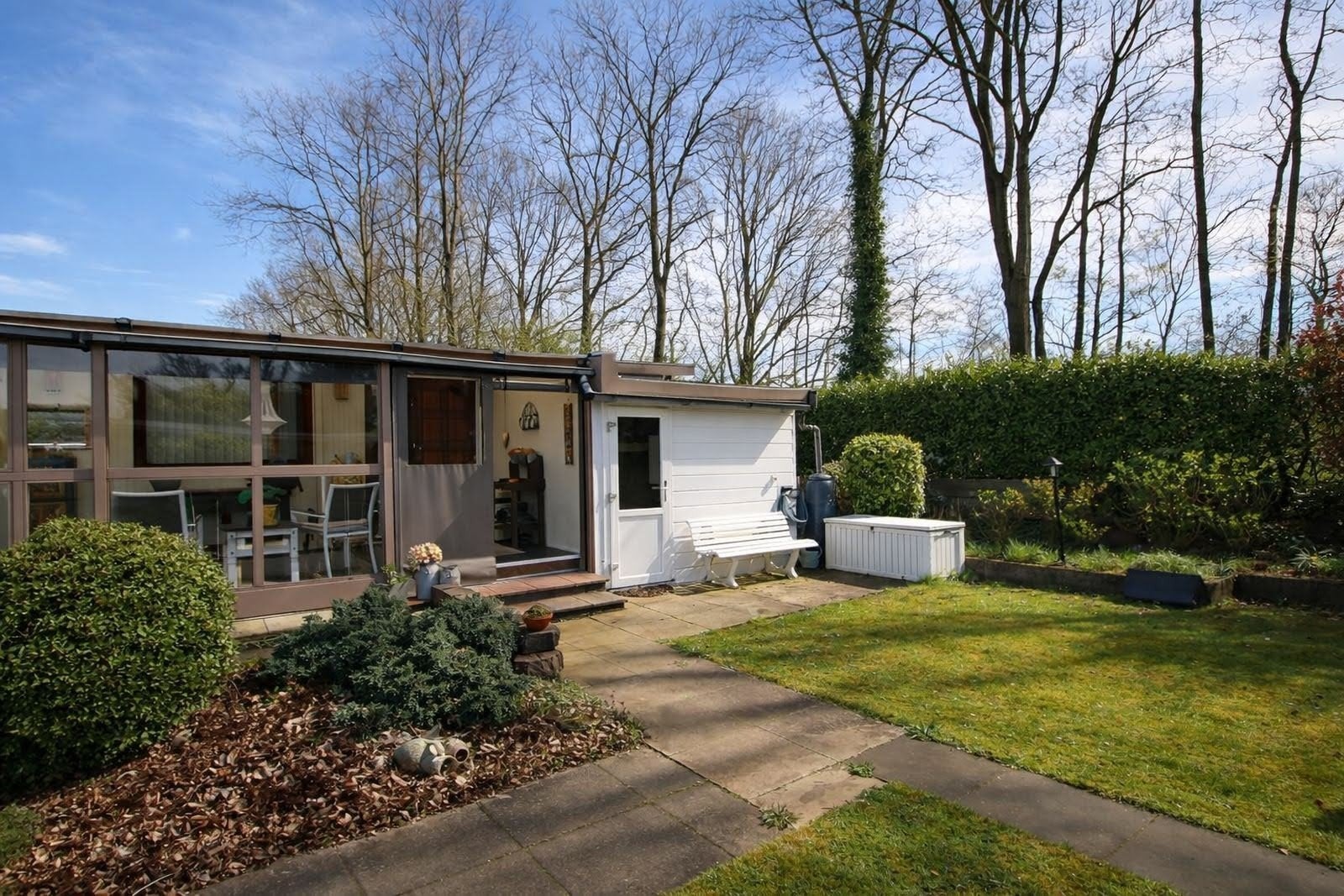 dubbele stacaravan van 100 m2 en veranda van 25 m2, Eén persoon