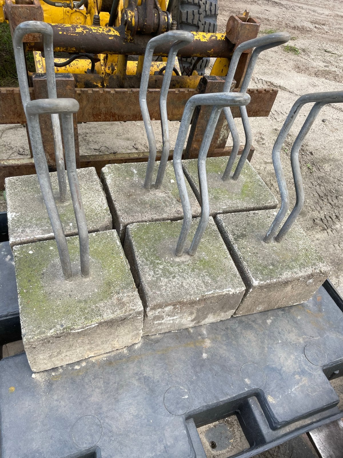 Set van 6 fietsenrekken met betonvoet, Ophalen, Gebruikt