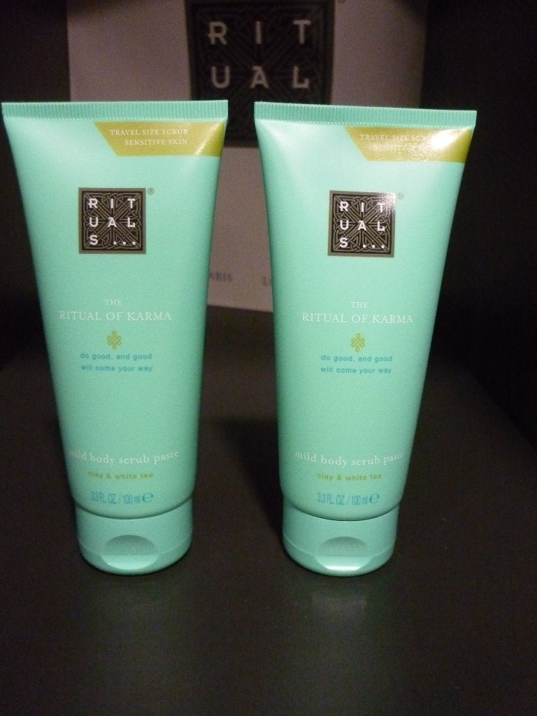 2x Rituals Karma milde body scrub paste, bodyscrub, Ophalen of Verzenden, Nieuw, Bad & Douche