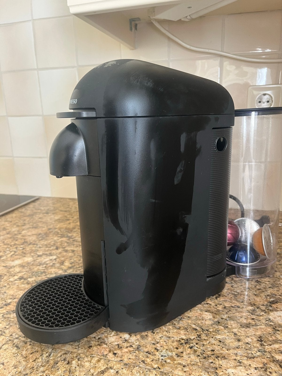 Nespresso Krups koffiemachine - Zwart, Witgoed en Apparatuur, Ophalen, Gebruikt, Koffiemachine, 1 kopje